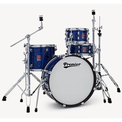 Premier Artist Heritage Series Four-Piece 20 Inch Birch Drum Shell Pack Blue Pearl PAH20-4SPBPW image 9