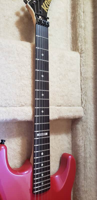 Kramer Original Vintage 1980's Baretta 1 1988-1990 Flip Flop Red