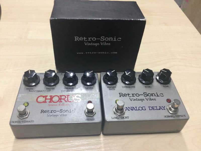 Retro-Sonic Analog Chorus & Delay - two pedals image 1