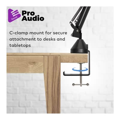 Samson Q2U Dynamic USB Mic with Shockmounts, Boom Arms, Pop Filters (3-pack) image 24