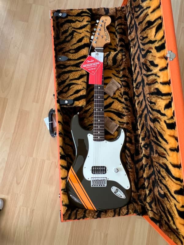 Fender To The Stars Limited Edition Tom Delonge "Padre" Stratocaster 2025 - Brown w/ Orange Competition Stripe