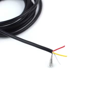 Shielded 3-Conductor Guitar Circuit Wire hookup wire 6-Foot 24 AWG ,Black Bild 4