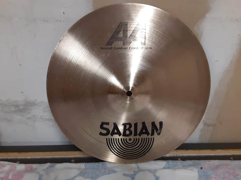 Sabian 15" AA Sound Control Crash Cymbal 2006 - 2010 - Natural image 1