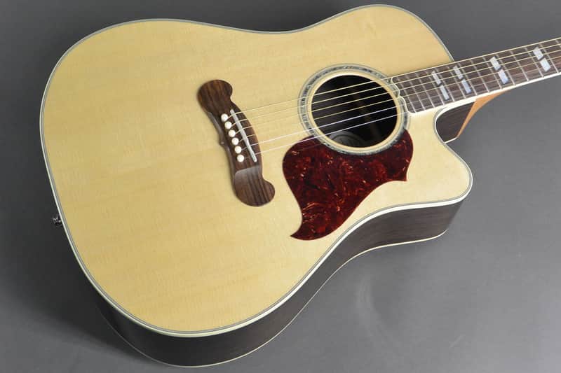 Gibson Songwriter Deluxe Studio Acoustic/Electric Cutaway Guitar Natural Gold Hardware image 1