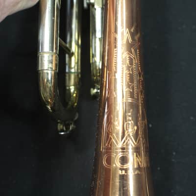 A Beautiful Conn Director Shooting Stars Tri-Color Bb Trumpet in it's Original Case   # 22 T image 10