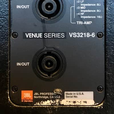 2 JBL VS3218-6 3-way speakers and 1 JBL DSC260 speaker processor image 4