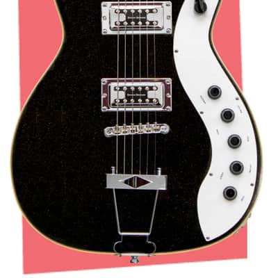 Silvertone Single Cut Bolt-on Duncan Pickups - Black Gold Flake (1423BGF) image 3