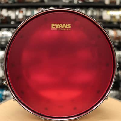 Pre-Owned Pearl 6.5x14" Session Studio Select Snare Drum (Antique Crimson Burst) image 12