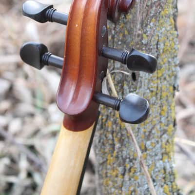 John Juzek 85 Violin Outfit with Case and Bow 4/4 size - Shaded Amber/Tobacco Brown Matte image 14