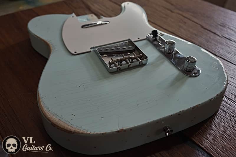 Telecaster Body Sonic Blue Relic - Vintage Style Aged Nitro image 1
