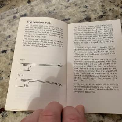 Takamine Guitar Owners Manual 1991 image 8