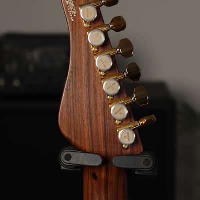 Schecter Japan Custom Shop EX-5B-CTM-VTR Walnut HSH MIJ image 3