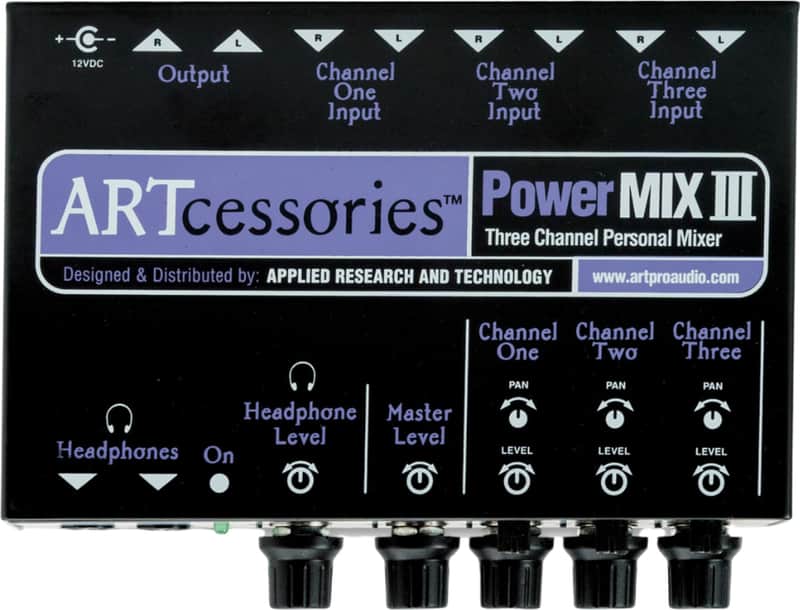 ART PowerMIX III 3-Channel Analog Mixer image 1