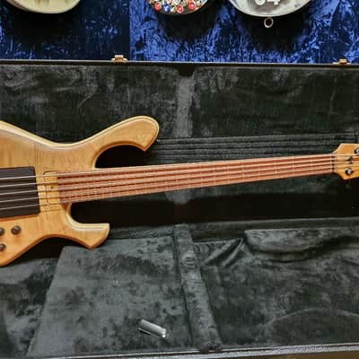 2018 Skjold Slayer 5 Exotic Stage Series 5String Bass Select Premium Myrtle Top image 3