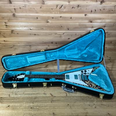 Epiphone Jimi Hendrix "Love Drops" Flying V Electric Guitar - Ebony image 7