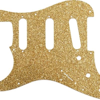 WD Custom Pickguard For Left Hand Fender Old Style 11 Hole or American Vintage '62 Reissue Stratocaster #60RGS Rose Gold Sparkle