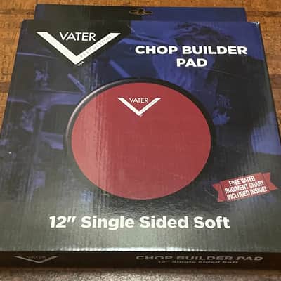 Vater Percussion USA 12” Chop Builder Pad Single Sided Soft 2025 - Red / Black image 4