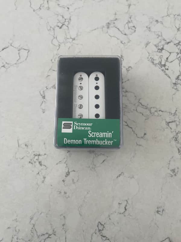 Seymour Duncan TB-12 Screamin' Demon Bridge Trembucker 2010s - White image 1