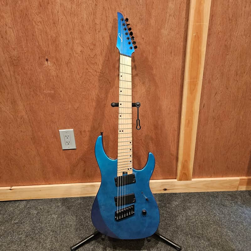 Legator Ninja N7FS Multiscale 7-String Guitar, Maple Fretboard, Lunar Eclipse image 1