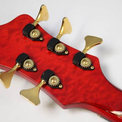 Vintage 1991 Alembic Omega Series Spoiler 5-String Bass, Red, Fat Boy Pickups, Please Message for Shipping Quote image 19