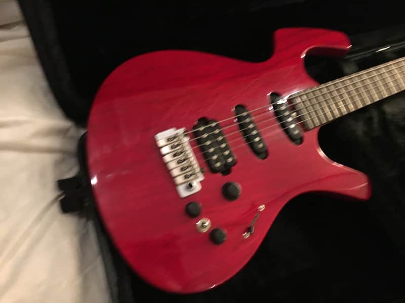 Parker P40 Electric Guitar w/ Hard Shell Case Red NICE | Reverb