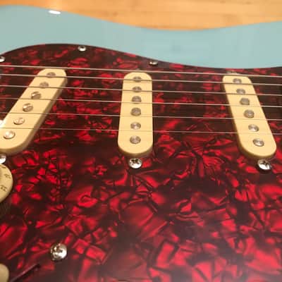 Fender Partscaster Strat Sonic Blue w Red Tortoiseshell image 5