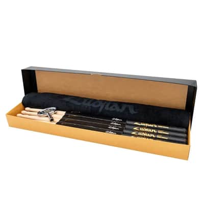 Zildjian 5B Dip Drum Stick Bundle - 4 Pairs w/FREE Towel & Drum Key image 2