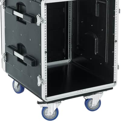 Gator Audio Mixer Rack Road Case 10U Top, 12U Side w/ Wheels image 6