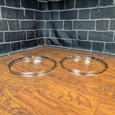 Yamaha Stage Custom 14" Triple‑Flanged Hoops – 6‑Lug (Set of 2) – OEM Chrome Drum Hoops – Player‑Grade image 3