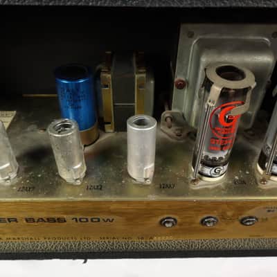 1972 Marshall JMP Super Bass 100w Electric Guitar Amplifier Head image 9