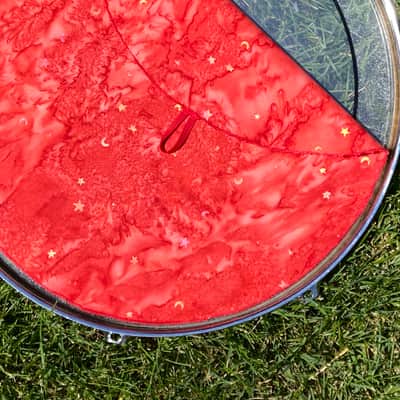 16" single layer Drum Bunny cloth drum cover - dampener - partial mute - compare to Drum Tortillas - Quesadilla - Big Fat Snare image 2