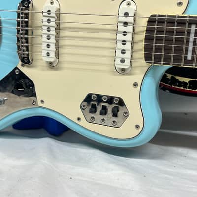 Squier FSR Classic Vibe '70s Jaguar Electric Guitar - Daphne Blue image 6