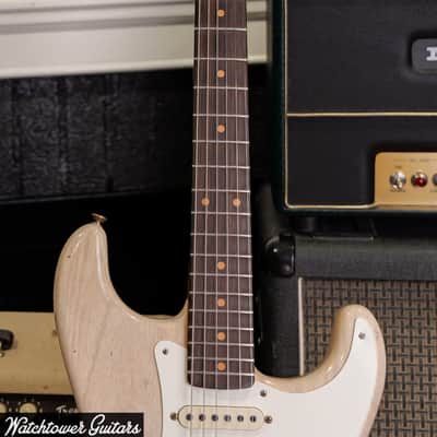 2023 Fender Limited Custom Shop Troposhere Stratocaster Aged White Blonde Relic image 3
