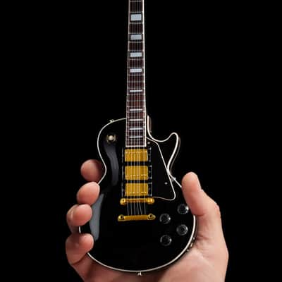 SET of 3 Miniature Gibson Guitars Classic Les Pauls - '59 Sunburst, Gold Top, and Black Beauty! image 4