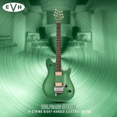 EVH Wolfgang Special 6-String Right-Handed Electric Guitar with Ebony Fingerboard, Maple Neck, and Basswood Body (Pelham Green) image 2