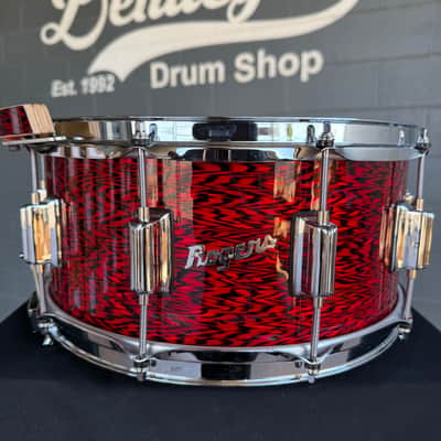 ~WOW!~ Rogers Dyna-Sonic Custom Built 6.5x14" Snare Drum in Red Onyx w/ Matching X-Percussion X-Click (Rm4) image 5