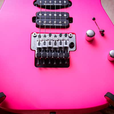 JACKSON USA Custom Shop Dinky HSH Floyd "Neon Pink + Ebony" (2026) image 6