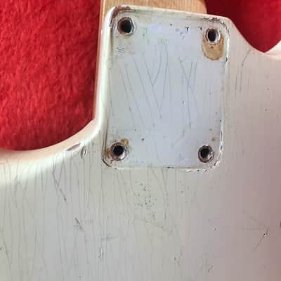 1964 Fender Musicmaster Olympic White OHSC 24"scale image 15