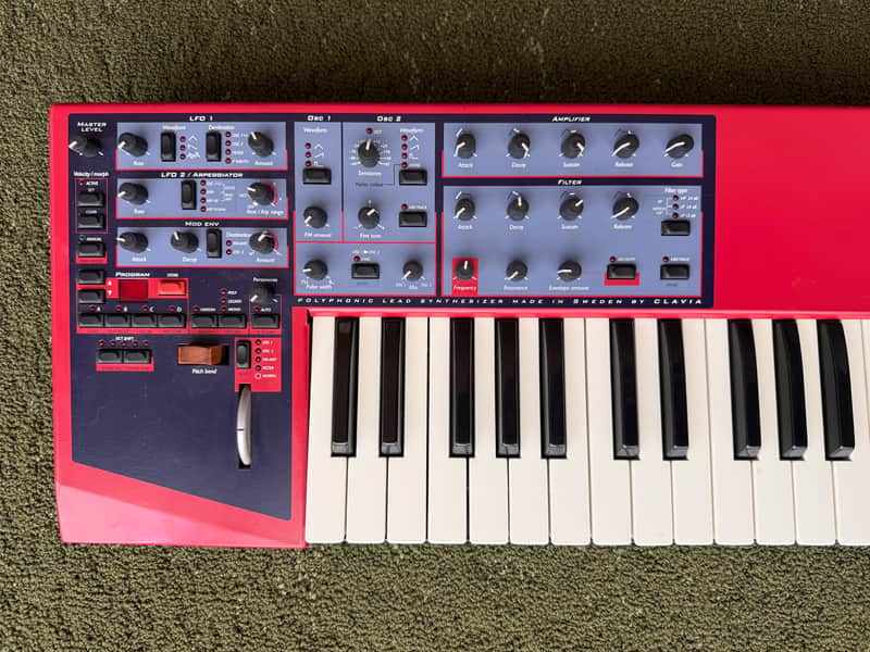 Nord Lead 49-Key 4-Voice Polyphonic Synthesizer 1995 - 1997 - Red image 1