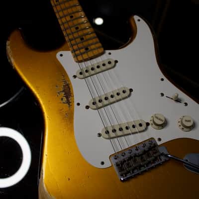 Fender Custom Shop ’55 Stratocaster Kyle McMillin Masterbuilt 2020 - Frost Gold Relic image 20