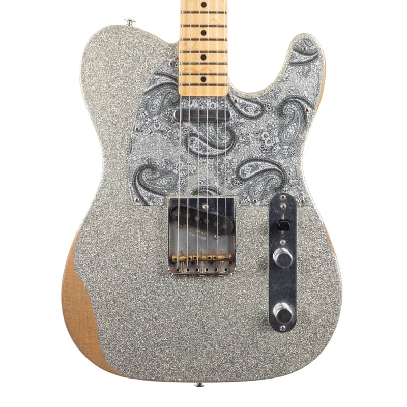 Used Fender Brad Paisley Road Worn Telecaster Silver Sparkle 2017
