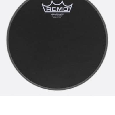 Remo BA-0808-ES Black Suede Ambassador 8 image 1