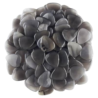 Grey Agate Stone Guitar Or Bass Pick - Specialty Handmade Gemstone Exotic Plectrum - 12 Pack New image 4