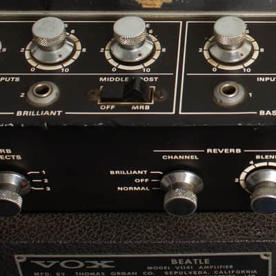 Vox  Beatle/Super Beatle Solid State *LOCAL PICKUP ONLY* Head and Cabinet Amplifier (1967), ser. #1053756. image 21