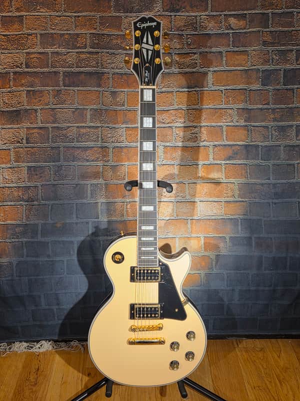Epiphone 2022 Les Paul Custom Limited Edition Ivory White image 1