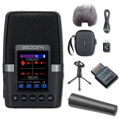 Zoom H2essential Multi-Mic Handy Recorder with APH-2e Accessory Pack, BTA-1 Bluetooth Adapter, Tripod to Mic Stand Adapter and Mini Tripod Desktop Mic Stand image 1