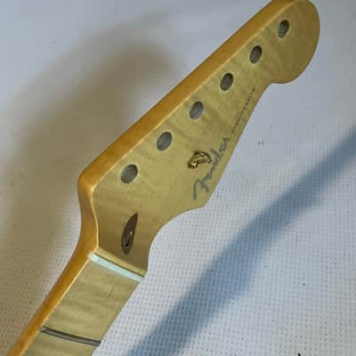 2004 Fender USA American 50th Anniversary Deluxe Stratocaster Guitar Neck 22 Fret Maple FB (Clean) image 7