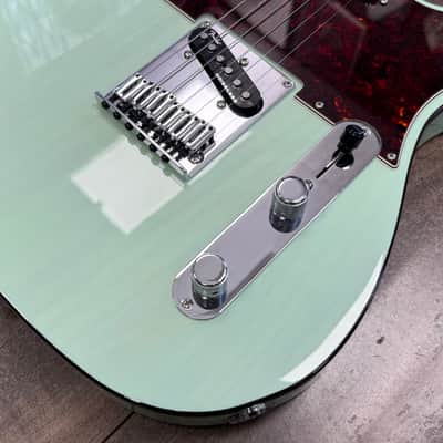 Fender American Ultra Luxe Telecaster 2021 - Surf Green Electric Guitar image 2