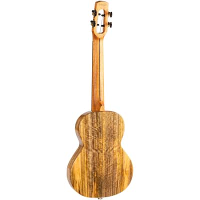 Flight SONGBIRD MANGO EQ-A Royal Series Solid Mango Top Mahogany Neck 4-String Tenor Acoustic-Electric Ukulele w/Gig Bag, Pickup & Humidifier image 5
