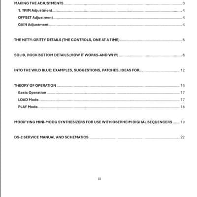 Oberheim DS-2 Digital Sequencer Instruction Manual image 3